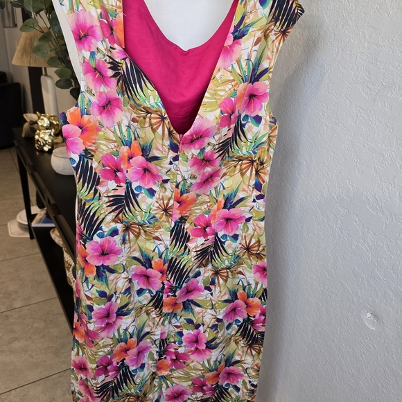 Farm Rio Floral Print Mini Dress open back Size S - Picture 3 of 8